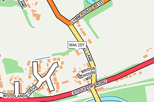 WA4 2SY map - OS OpenMap – Local (Ordnance Survey) WA4 2SY map - OS OpenMap – Local (Ordnance Survey)