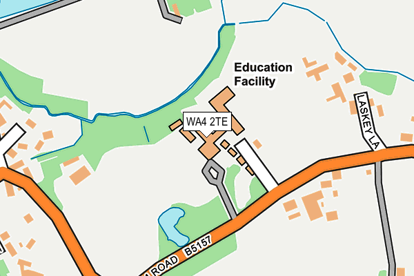 WA4 2TE map - OS OpenMap – Local (Ordnance Survey) WA4 2TE map - OS OpenMap – Local (Ordnance Survey)
