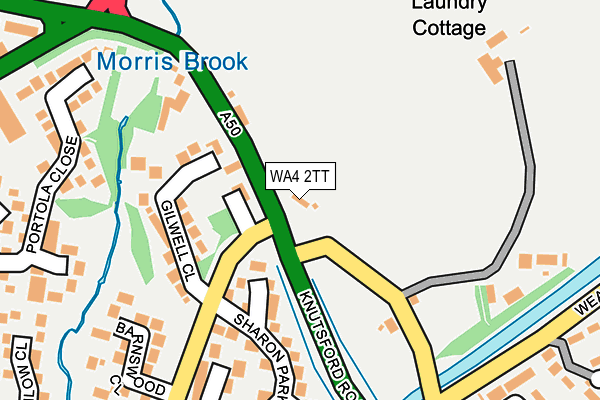 WA4 2TT map - OS OpenMap – Local (Ordnance Survey) WA4 2TT map - OS OpenMap – Local (Ordnance Survey)