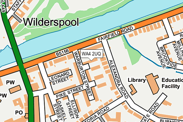 WA4 2UQ map - OS OpenMap – Local (Ordnance Survey) WA4 2UQ map - OS OpenMap – Local (Ordnance Survey)