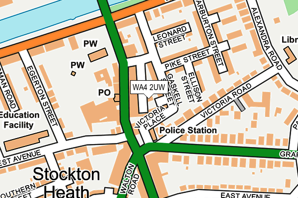 WA4 2UW map - OS OpenMap – Local (Ordnance Survey) WA4 2UW map - OS OpenMap – Local (Ordnance Survey)