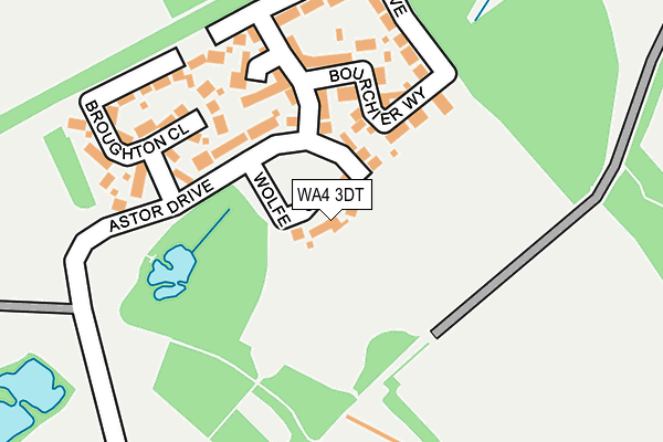 WA4 3DT map - OS OpenMap – Local (Ordnance Survey) WA4 3DT map - OS OpenMap – Local (Ordnance Survey)