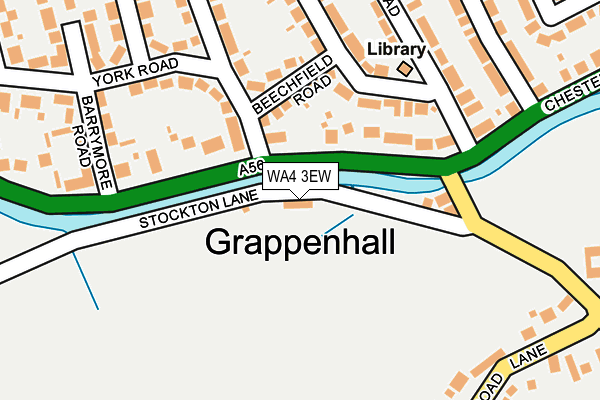 WA4 3EW map - OS OpenMap – Local (Ordnance Survey) WA4 3EW map - OS OpenMap – Local (Ordnance Survey)