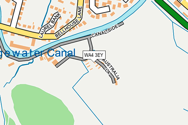 WA4 3EY map - OS OpenMap – Local (Ordnance Survey) WA4 3EY map - OS OpenMap – Local (Ordnance Survey)