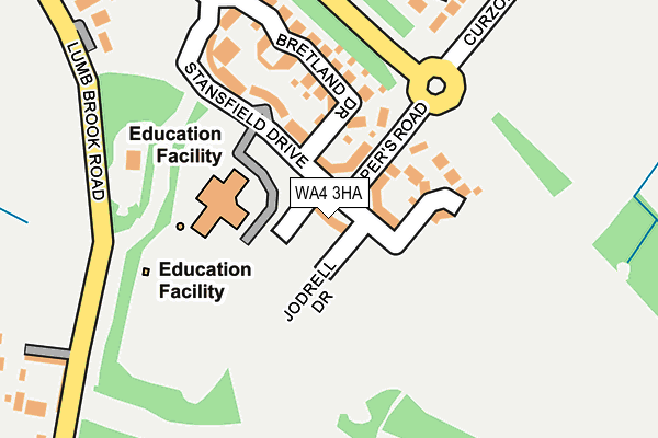 WA4 3HA map - OS OpenMap – Local (Ordnance Survey) WA4 3HA map - OS OpenMap – Local (Ordnance Survey)