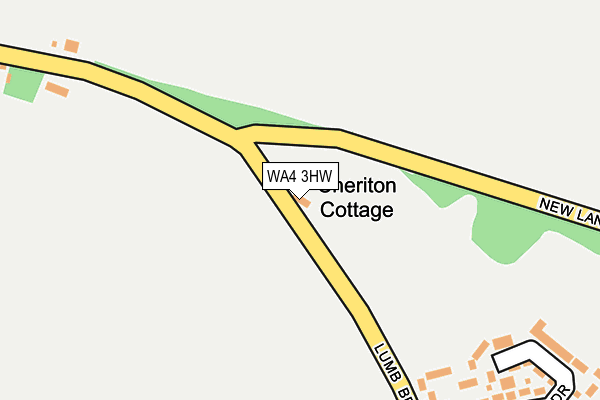 WA4 3HW map - OS OpenMap – Local (Ordnance Survey) WA4 3HW map - OS OpenMap – Local (Ordnance Survey)