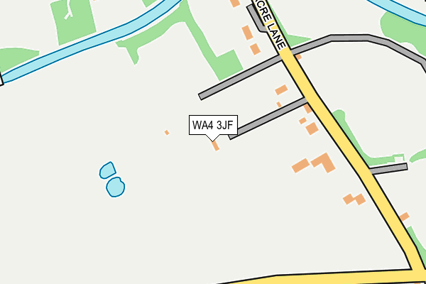 WA4 3JF map - OS OpenMap – Local (Ordnance Survey) WA4 3JF map - OS OpenMap – Local (Ordnance Survey)