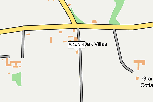 WA4 3JN map - OS OpenMap – Local (Ordnance Survey) WA4 3JN map - OS OpenMap – Local (Ordnance Survey)