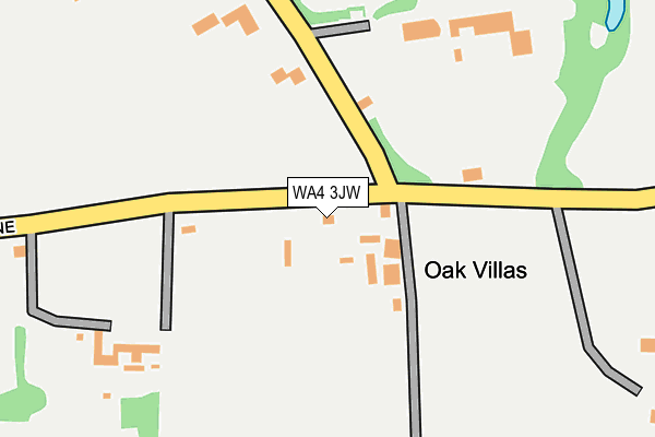 WA4 3JW map - OS OpenMap – Local (Ordnance Survey) WA4 3JW map - OS OpenMap – Local (Ordnance Survey)