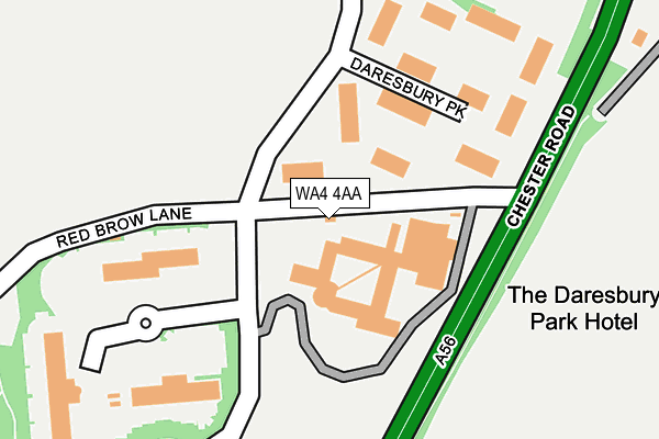 WA4 4AA map - OS OpenMap – Local (Ordnance Survey) WA4 4AA map - OS OpenMap – Local (Ordnance Survey)