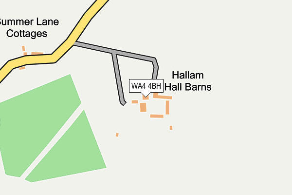 WA4 4BH map - OS OpenMap – Local (Ordnance Survey)