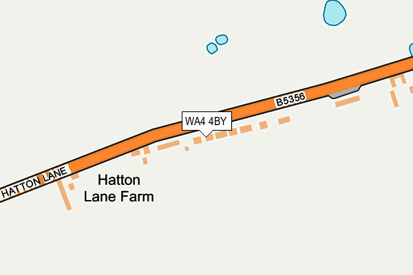 WA4 4BY map - OS OpenMap – Local (Ordnance Survey)