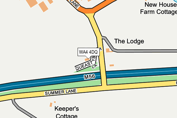 WA4 4DQ map - OS OpenMap – Local (Ordnance Survey) WA4 4DQ map - OS OpenMap – Local (Ordnance Survey)