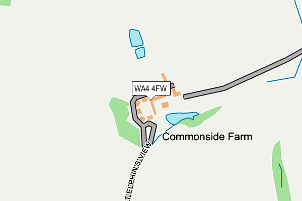 WA4 4FW map - OS OpenMap – Local (Ordnance Survey)