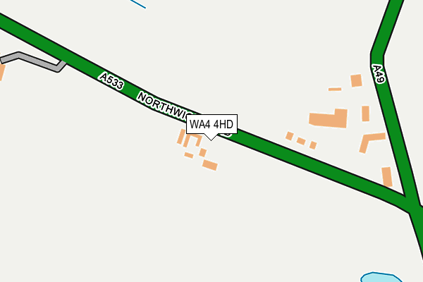 WA4 4HD map - OS OpenMap – Local (Ordnance Survey) WA4 4HD map - OS OpenMap – Local (Ordnance Survey)