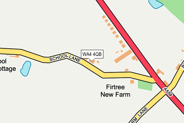 WA4 4QB map - OS OpenMap – Local (Ordnance Survey) WA4 4QB map - OS OpenMap – Local (Ordnance Survey)