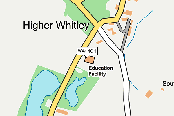 WA4 4QH map - OS OpenMap – Local (Ordnance Survey) WA4 4QH map - OS OpenMap – Local (Ordnance Survey)