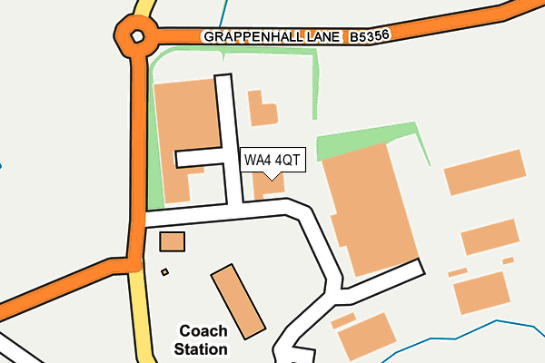 WA4 4QT map - OS OpenMap – Local (Ordnance Survey) WA4 4QT map - OS OpenMap – Local (Ordnance Survey)