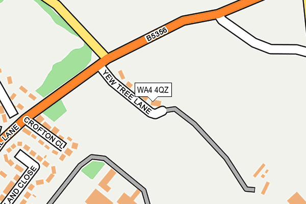 WA4 4QZ map - OS OpenMap – Local (Ordnance Survey) WA4 4QZ map - OS OpenMap – Local (Ordnance Survey)