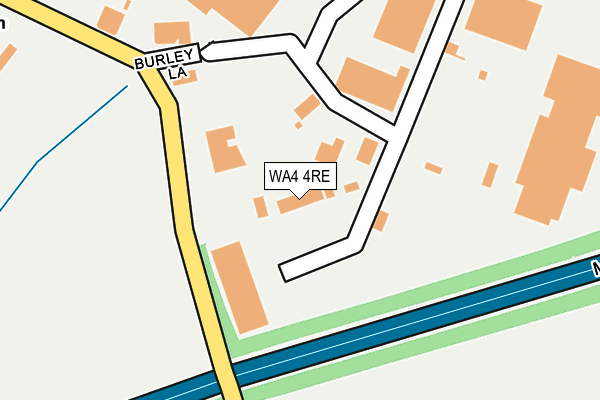 WA4 4RE map - OS OpenMap – Local (Ordnance Survey) WA4 4RE map - OS OpenMap – Local (Ordnance Survey)