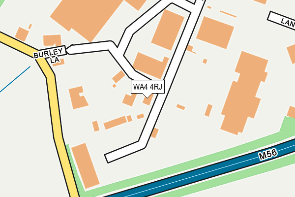 WA4 4RJ map - OS OpenMap – Local (Ordnance Survey) WA4 4RJ map - OS OpenMap – Local (Ordnance Survey)