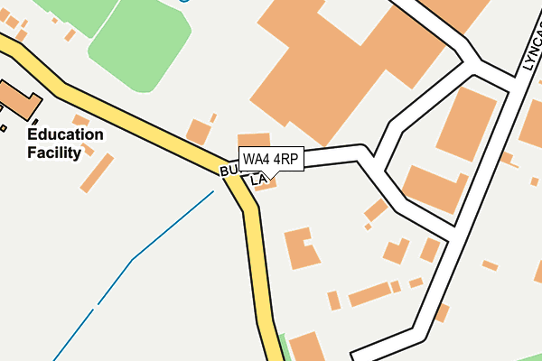 WA4 4RP map - OS OpenMap – Local (Ordnance Survey) WA4 4RP map - OS OpenMap – Local (Ordnance Survey)