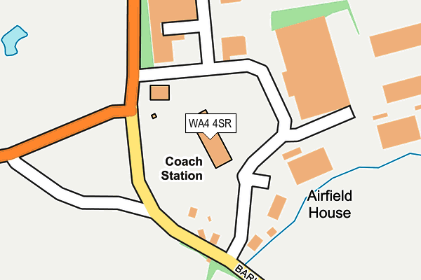 WA4 4SR map - OS OpenMap – Local (Ordnance Survey) WA4 4SR map - OS OpenMap – Local (Ordnance Survey)
