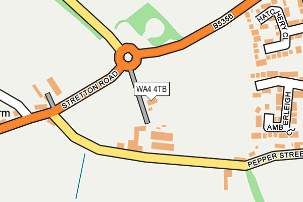 WA4 4TB map - OS OpenMap – Local (Ordnance Survey) WA4 4TB map - OS OpenMap – Local (Ordnance Survey)