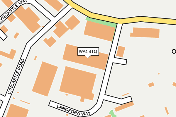 WA4 4TQ map - OS OpenMap – Local (Ordnance Survey) WA4 4TQ map - OS OpenMap – Local (Ordnance Survey)