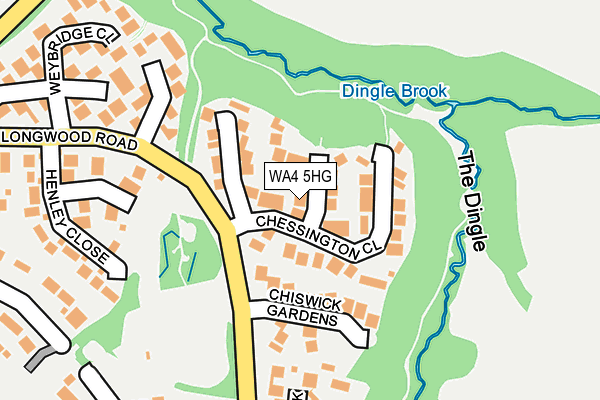 WA4 5HG map - OS OpenMap – Local (Ordnance Survey) WA4 5HG map - OS OpenMap – Local (Ordnance Survey)