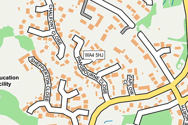 WA4 5HJ map - OS OpenMap – Local (Ordnance Survey) WA4 5HJ map - OS OpenMap – Local (Ordnance Survey)