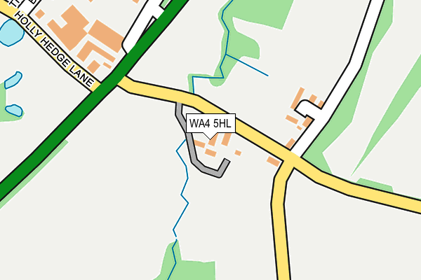 WA4 5HL map - OS OpenMap – Local (Ordnance Survey) WA4 5HL map - OS OpenMap – Local (Ordnance Survey)