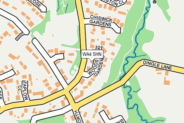 WA4 5HN map - OS OpenMap – Local (Ordnance Survey) WA4 5HN map - OS OpenMap – Local (Ordnance Survey)
