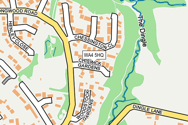 WA4 5HQ map - OS OpenMap – Local (Ordnance Survey) WA4 5HQ map - OS OpenMap – Local (Ordnance Survey)