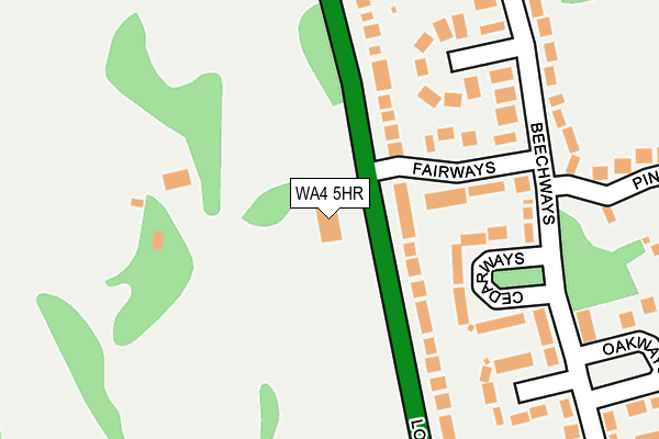 WA4 5HR map - OS OpenMap – Local (Ordnance Survey) WA4 5HR map - OS OpenMap – Local (Ordnance Survey)