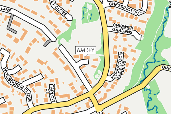 WA4 5HY map - OS OpenMap – Local (Ordnance Survey) WA4 5HY map - OS OpenMap – Local (Ordnance Survey)