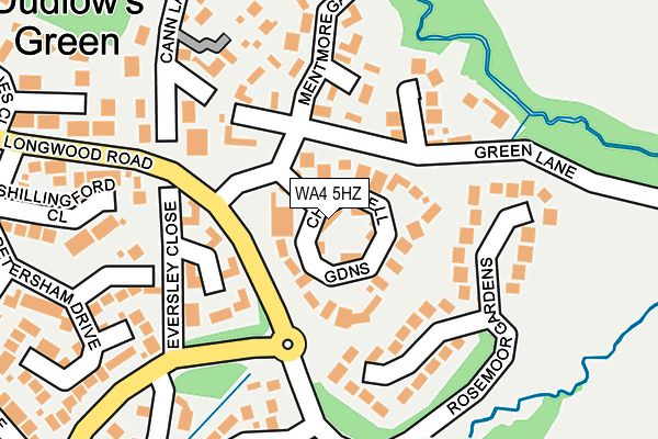 WA4 5HZ map - OS OpenMap – Local (Ordnance Survey) WA4 5HZ map - OS OpenMap – Local (Ordnance Survey)