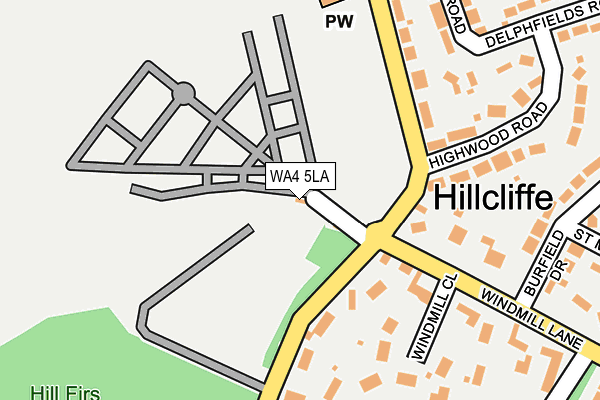WA4 5LA map - OS OpenMap – Local (Ordnance Survey) WA4 5LA map - OS OpenMap – Local (Ordnance Survey)