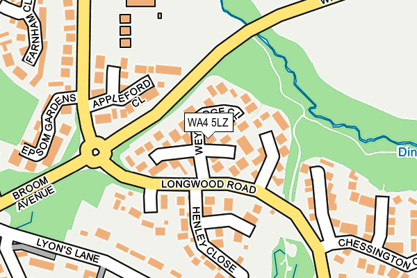 WA4 5LZ map - OS OpenMap – Local (Ordnance Survey) WA4 5LZ map - OS OpenMap – Local (Ordnance Survey)