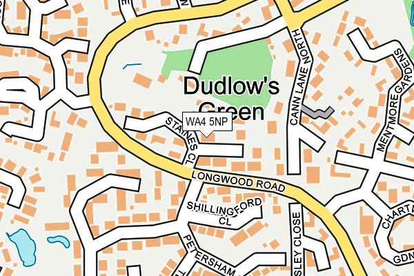 WA4 5NP map - OS OpenMap – Local (Ordnance Survey) WA4 5NP map - OS OpenMap – Local (Ordnance Survey)