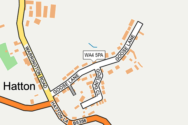 WA4 5PA map - OS OpenMap – Local (Ordnance Survey) WA4 5PA map - OS OpenMap – Local (Ordnance Survey)