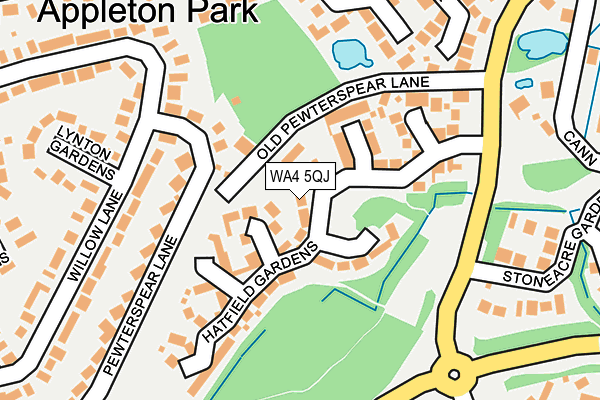 WA4 5QJ map - OS OpenMap – Local (Ordnance Survey) WA4 5QJ map - OS OpenMap – Local (Ordnance Survey)
