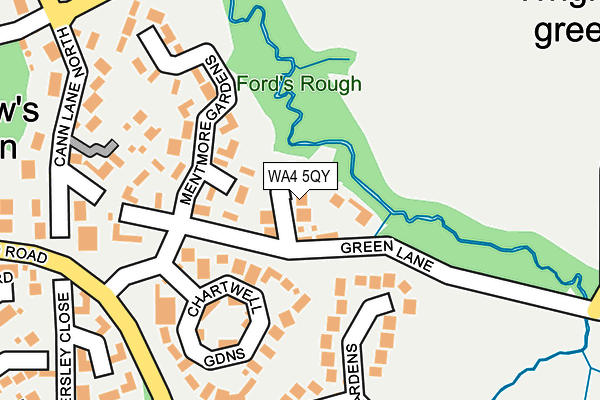WA4 5QY map - OS OpenMap – Local (Ordnance Survey) WA4 5QY map - OS OpenMap – Local (Ordnance Survey)