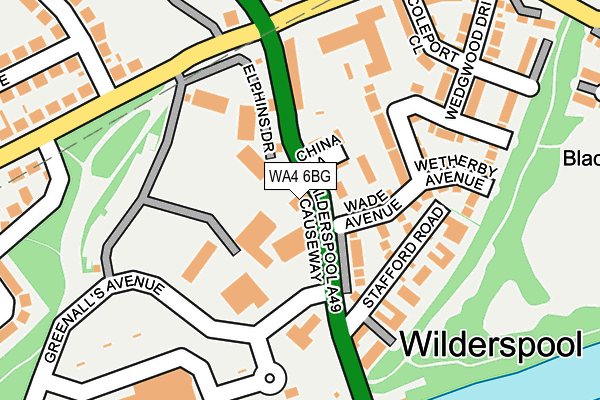 WA4 6BG map - OS OpenMap – Local (Ordnance Survey) WA4 6BG map - OS OpenMap – Local (Ordnance Survey)