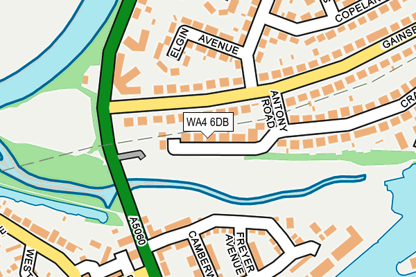 WA4 6DB map - OS OpenMap – Local (Ordnance Survey) WA4 6DB map - OS OpenMap – Local (Ordnance Survey)