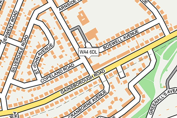 WA4 6DL map - OS OpenMap – Local (Ordnance Survey) WA4 6DL map - OS OpenMap – Local (Ordnance Survey)