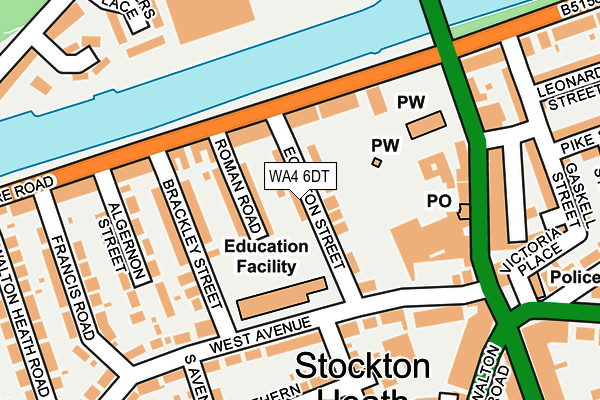 WA4 6DT map - OS OpenMap – Local (Ordnance Survey) WA4 6DT map - OS OpenMap – Local (Ordnance Survey)
