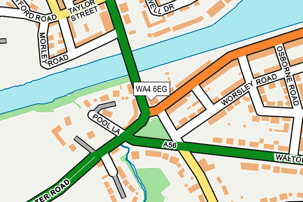 WA4 6EG map - OS OpenMap – Local (Ordnance Survey) WA4 6EG map - OS OpenMap – Local (Ordnance Survey)