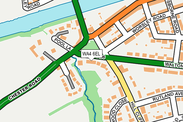 WA4 6EL map - OS OpenMap – Local (Ordnance Survey) WA4 6EL map - OS OpenMap – Local (Ordnance Survey)