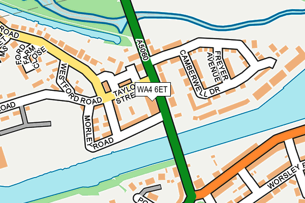 WA4 6ET map - OS OpenMap – Local (Ordnance Survey) WA4 6ET map - OS OpenMap – Local (Ordnance Survey)